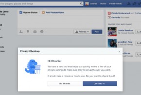 Facebook privacy checkup